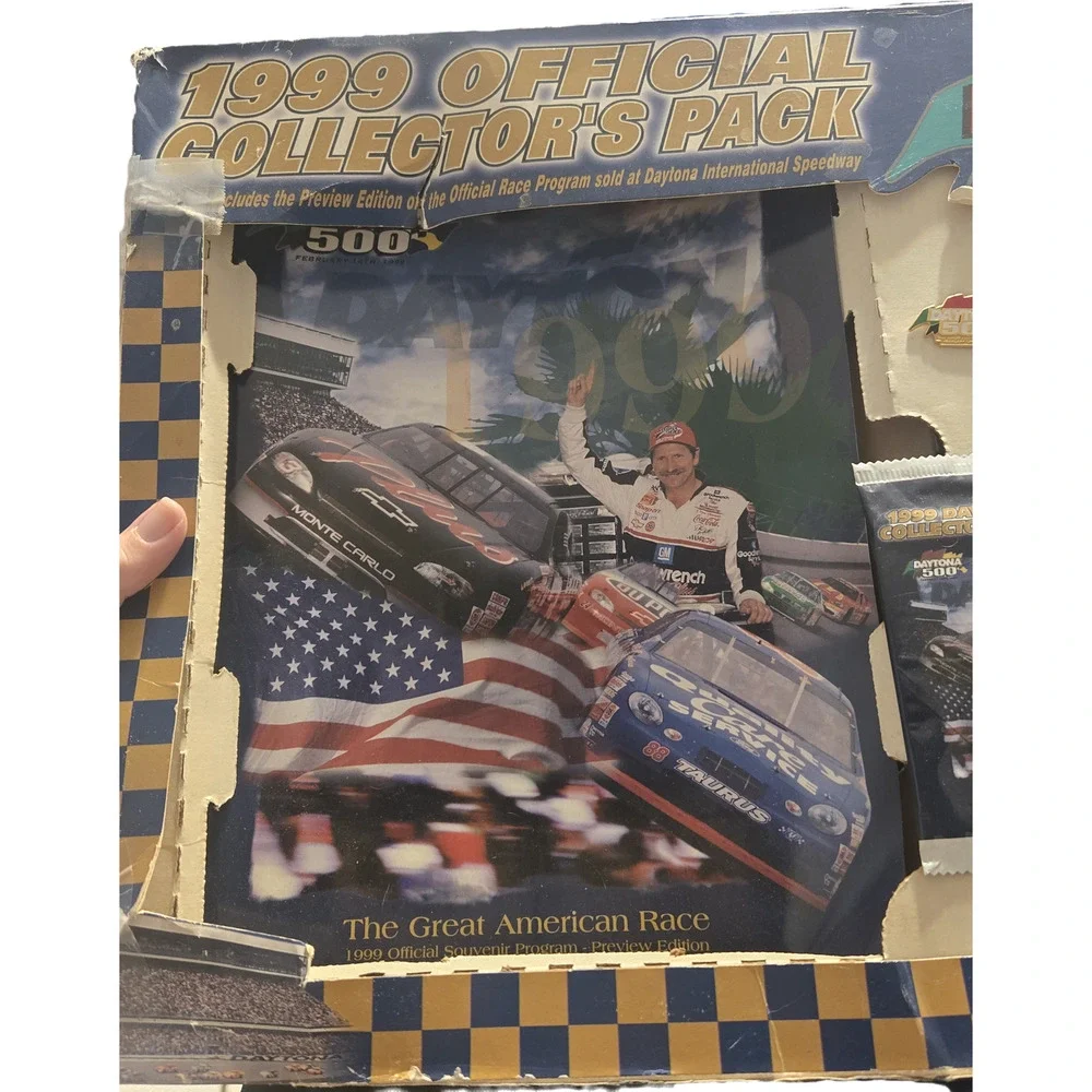 1999 Daytona 500 Official Collectors Pack Dale Earnhardt Win Program Video Pin
